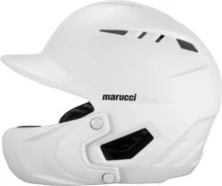 Marucci DuraVent Baseball Batting Helmet With Jaw Guard MBHDVD3 - White