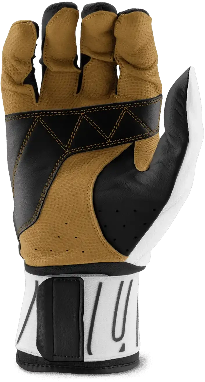 Marucci Blacksmith Full WRAP V2 Youth Batting Glove - White Black 4 Marucci Blacksmith Full WRAP V2 Youth Batting Glove - White Black - Image 2