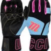 Marucci Blacksmith V2 Batting Glove - Black Columbia Blue -Marucci Store marucci blacksmith v2 batting glove black columbia blue hit a double 861