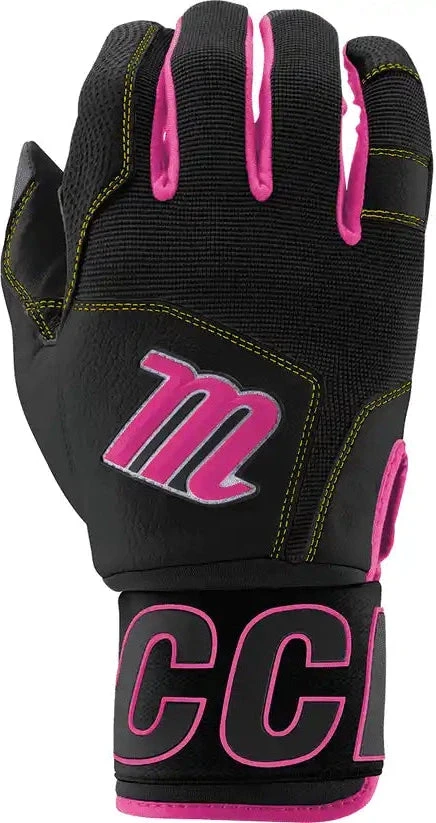 Marucci Blacksmith V2 Batting Glove - Black Pink 4 Marucci Blacksmith V2 Batting Glove - Black Pink - Image 2