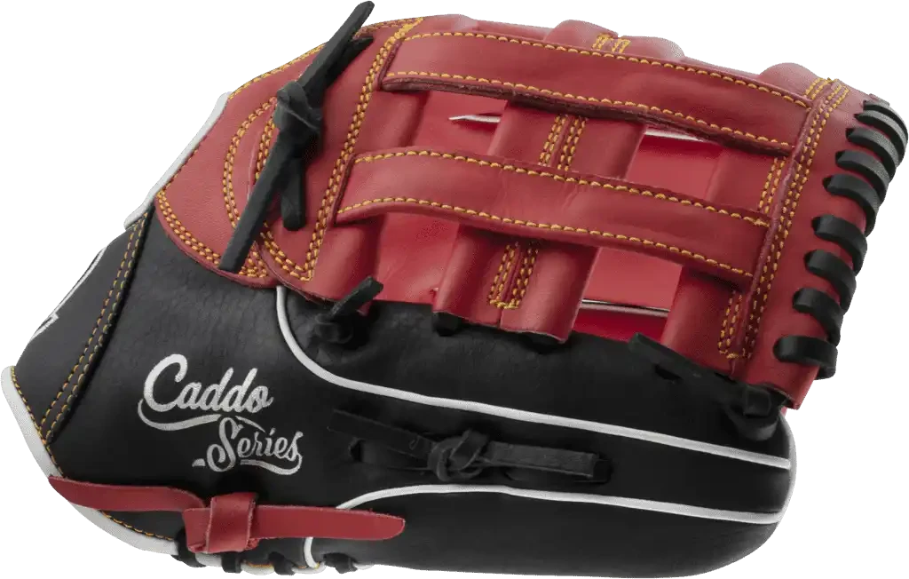 Marucci Caddo V2 Youth 12.00" Utility Glove MFG2CD1200 - Red Black 5 Marucci Caddo V2 Youth 12.00" Utility Glove MFG2CD1200 - Red Black - Image 3