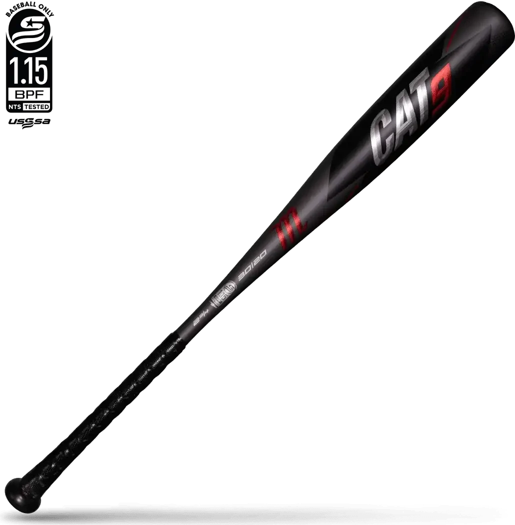Marucci Cat9 Senior League (-10) 2 3/4" Bat - Black Red 4 Marucci Cat9 Senior League (-10) 2 3/4" Bat - Black Red - Image 2