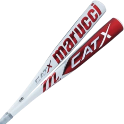Marucci CatX BBCOR (-3) Bat - White Red