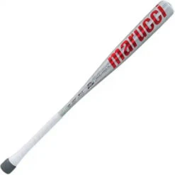 Marucci CATX2 BBCOR Puck Knob (-3) Bat - Silver Red -Marucci Store marucci catx2 bbcor puck knob 3 bat silver red hit a double 410