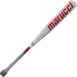 Marucci CATX2 Connect BBCOR Puck Knob (-3) Bat - Silver Red -Marucci Store marucci catx2 connect bbcor puck knob 3 bat silver red hit 641