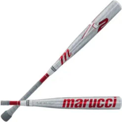 Marucci CATX2 Connect BBCOR Puck Knob (-3) Bat - Silver Red