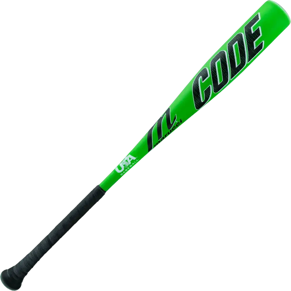 Marucci Code (-10) USA Approved Bat - Black Green 4 Marucci Code (-10) USA Approved Bat - Black Green - Image 2