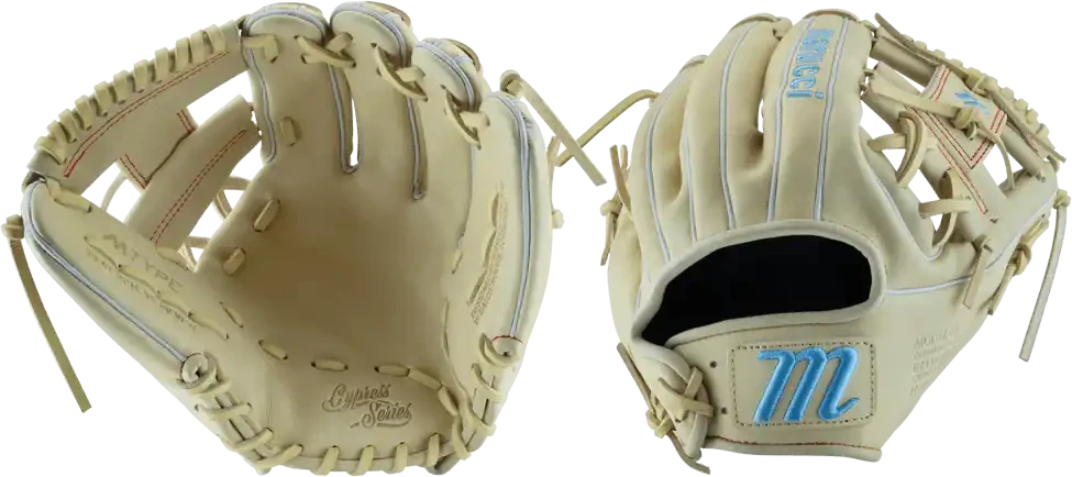 Marucci Cypress M Type 43A2 11.50" Iinfield Glove - Camel Columbia Blue 5 Marucci Cypress M Type 43A2 11.50" Iinfield Glove - Camel Columbia Blue - Image 3