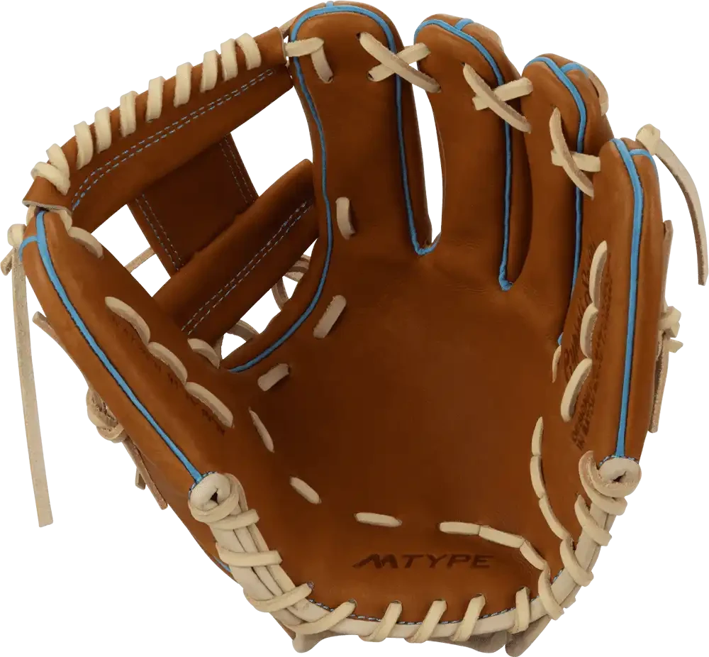 Marucci Cypress M Type 64A2 11.75" Infield Glove MFG2CY64A2 -Toffee Columbia Blue 4 Marucci Cypress M Type 64A2 11.75" Infield Glove MFG2CY64A2 -Toffee Columbia Blue - Image 2