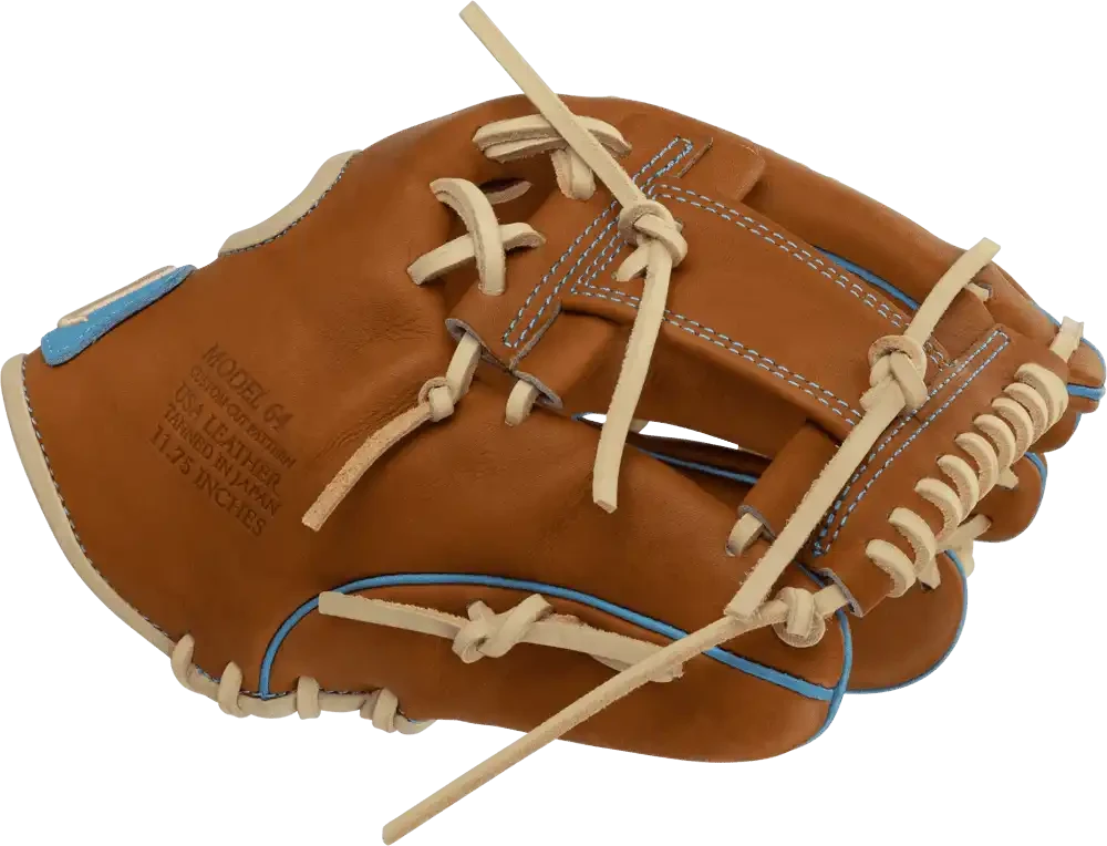 Marucci Cypress M Type 64A2 11.75" Infield Glove MFG2CY64A2 -Toffee Columbia Blue 5 Marucci Cypress M Type 64A2 11.75" Infield Glove MFG2CY64A2 -Toffee Columbia Blue - Image 3