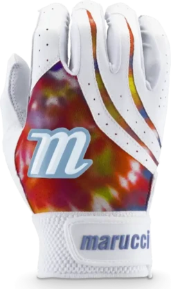 Marucci Iris Fastpitch Batting Glove - Red Blue