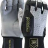 Marucci Luxe Batting Glove - Gray Black -Marucci Store marucci luxe batting glove gray black hit a double 411