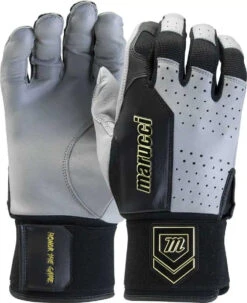 Marucci Luxe Batting Glove - Gray Black