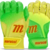 Marucci PWR FADE Batting Gloves Youth Pair - Lime Green Yellow