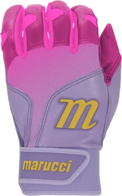 Marucci PWR FADE Batting Gloves Youth Pair - Pink Light Purple -Marucci Store marucci pwr fade batting gloves youth pair pink light purple hit 305