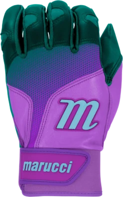 Marucci PWR FADE Batting Gloves Youth Pair - Teal Purple -Marucci Store marucci pwr fade batting gloves youth pair teal purple hit a double 793