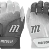 Marucci PWR FADE Batting Gloves Youth Pair - White Gray -Marucci Store marucci pwr fade batting gloves youth pair white gray hit a double 205