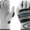 Marucci Swift Lite Youth Batting Gloves - Black Gray