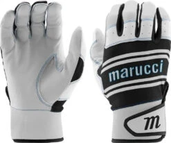 Marucci Swift Lite Youth Batting Gloves - Black Gray