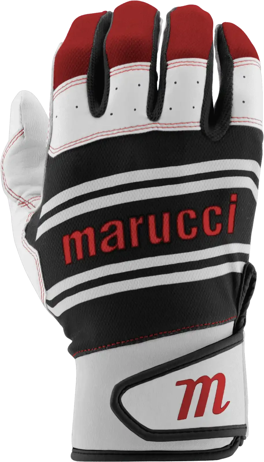 Marucci Swift Lite Youth Batting Gloves - Black Red 4 Marucci Swift Lite Youth Batting Gloves - Black Red - Image 2