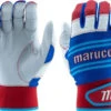 Marucci Swift Lite Youth Batting Gloves - Navy Blue Columbia Blue