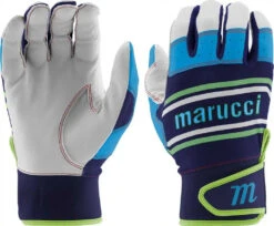 Marucci Swift Lite Youth Batting Gloves - Red Navy Blue