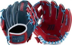 Marucci Swift S Type Youth 10.00" Utility Glove - Navy Blue Red -Marucci Store marucci swift s type youth 10 00 utility glove navy blue red hit 778